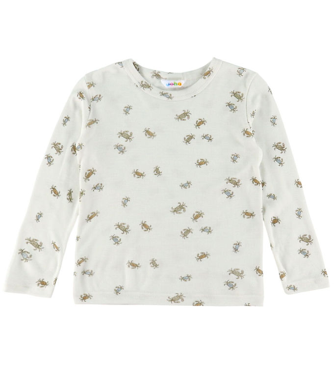 Joha Bluse - Uld/Silke - Off White m. Krabber Joha Bluse - Uld/Silke - Off White m. Krabber
