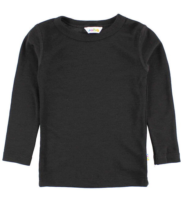 Joha Bluse - Uld/Silke - Sort Joha Bluse - Uld/Silke - Sort