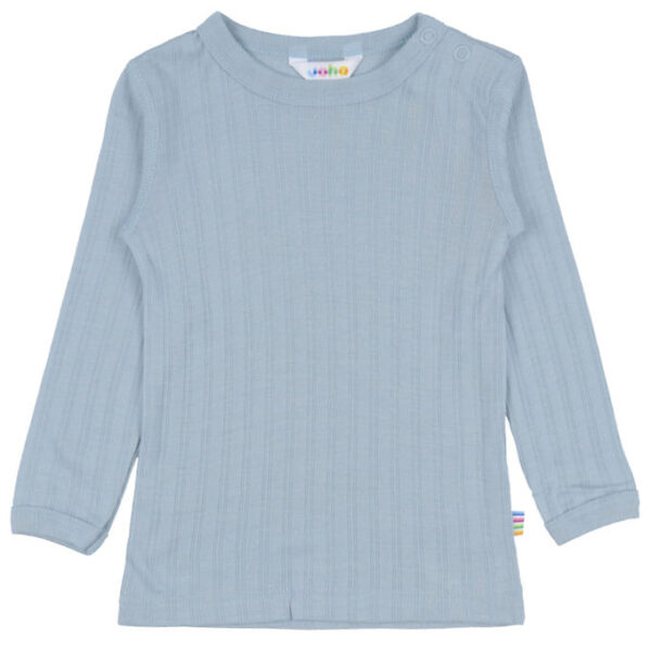 Joha Bluse - Uld/Silke - Støvet Blå