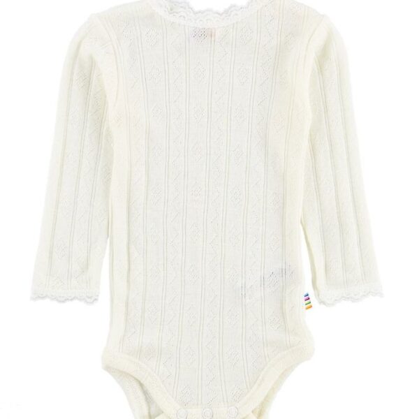 Joha Body - Uld/Silke - L/Æ - Creme m. Hulmønster