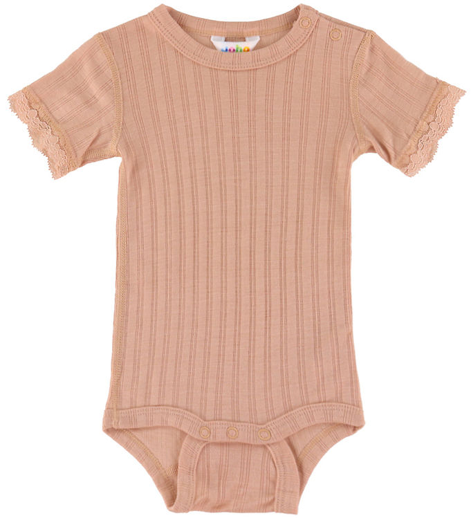 Joha Body k/æ - Uld/Silke - Fersken