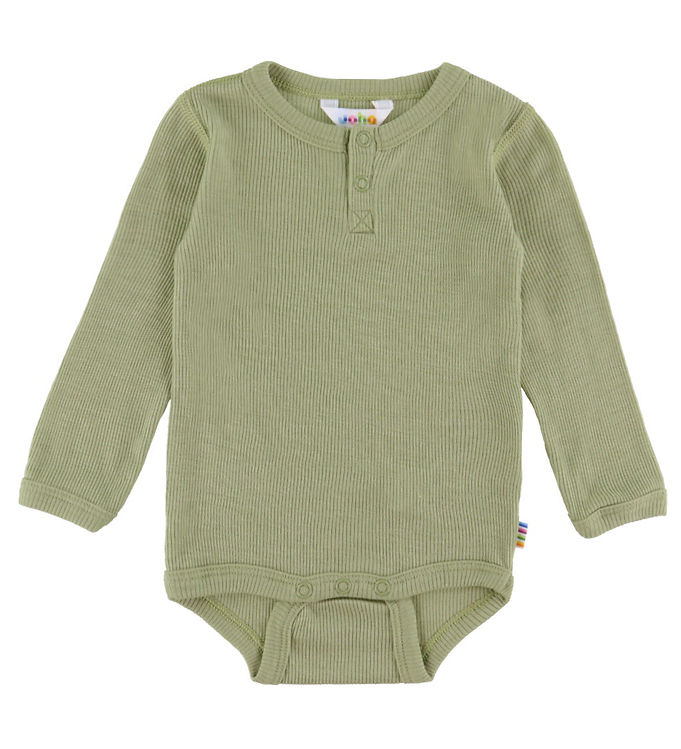 Joha Body l/æ - Rib - Uld/Silke - Grøn