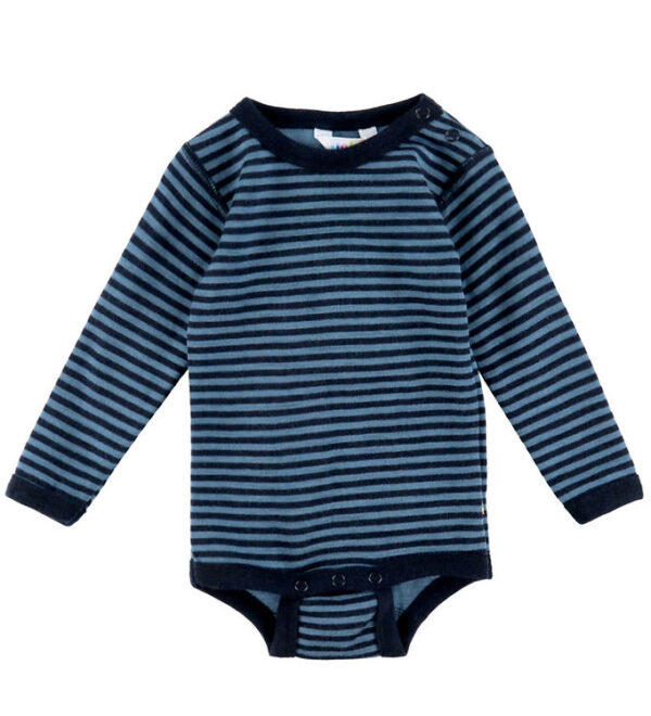 Joha Body l/æ - Uld - Blå m. Striber Joha Body l/æ - Uld - Blå m. Striber