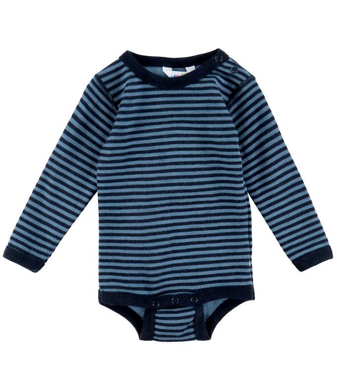 Joha Body l/æ - Uld - Blå m. Striber Joha Body l/æ - Uld - Blå m. Striber