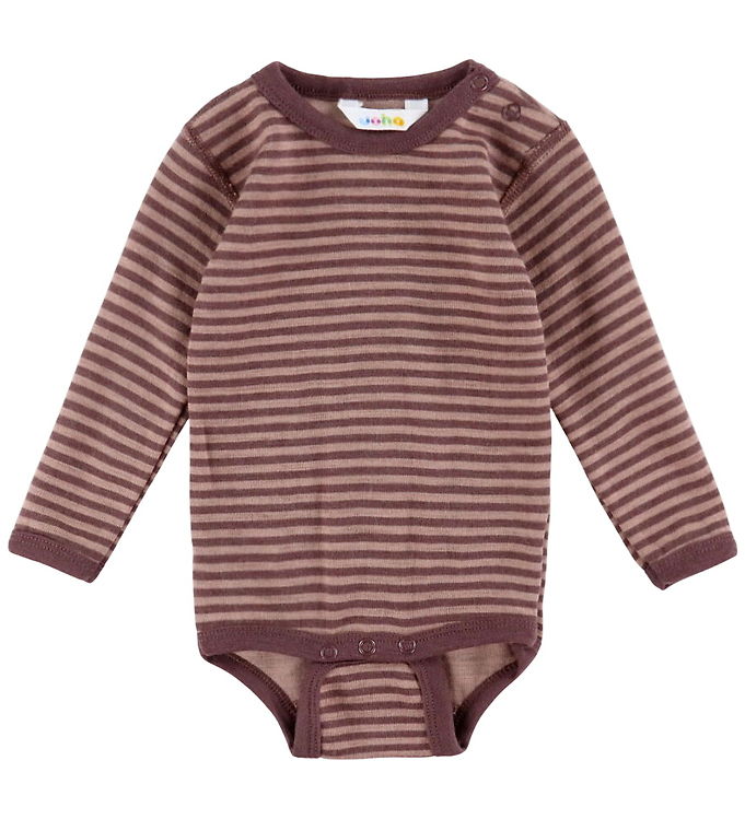 Joha Body l/æ - Uld - Rose m. Striber Joha Body l/æ - Uld - Rose m. Striber