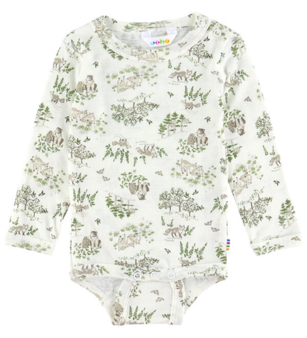 Joha Body l/æ - Uld/Silke - Off White m. Træer Joha Body l/æ - Uld/Silke - Off White m. Træer