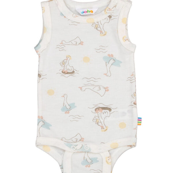 Joha Body u/æ - Uld/Silke - Off White m. Print