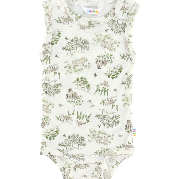 Joha Body u/æ - Uld/Silke - Off White m. Træer