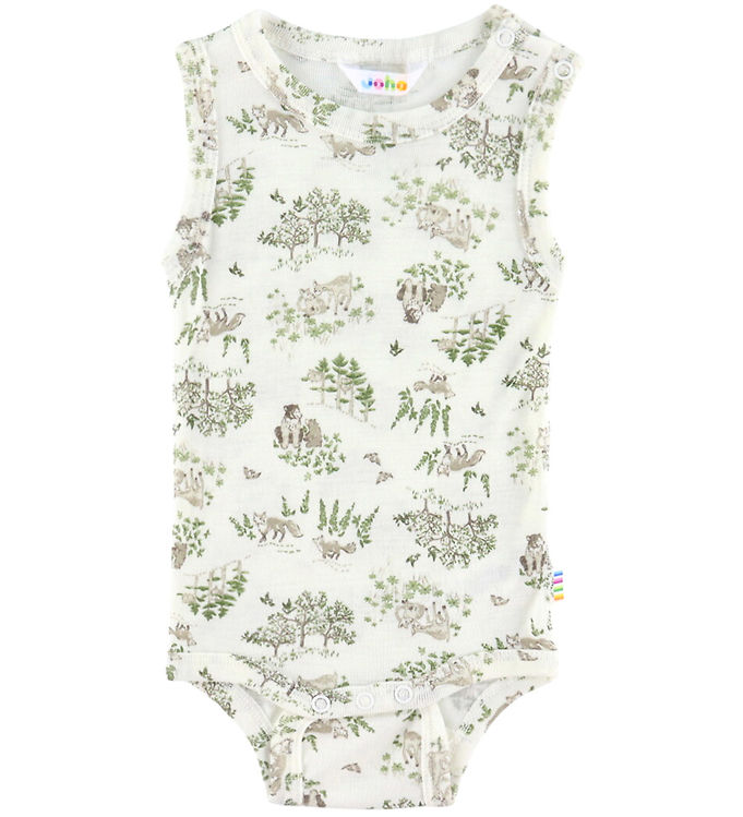 Joha Body u/æ - Uld/Silke - Off White m. Træer