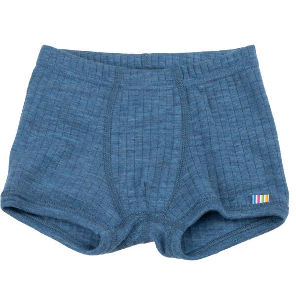 Joha Boxershorts - Uld - Denim Blå Joha Boxershorts - Uld - Denim Blå