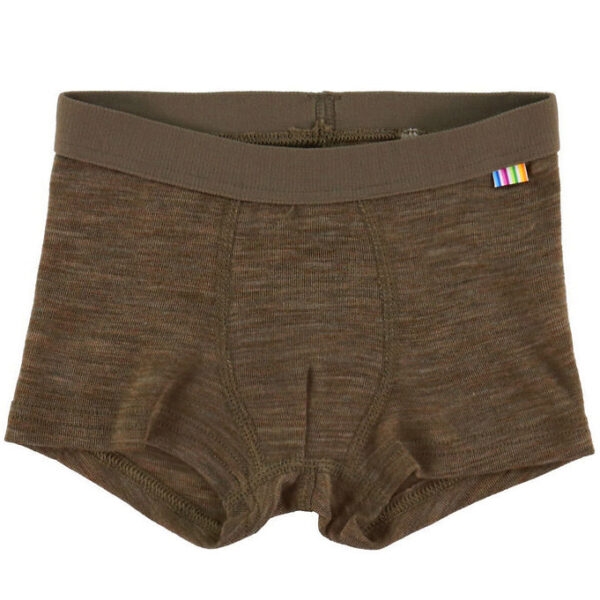 Joha Boxershorts - Uld/Silke - Brun Meleret