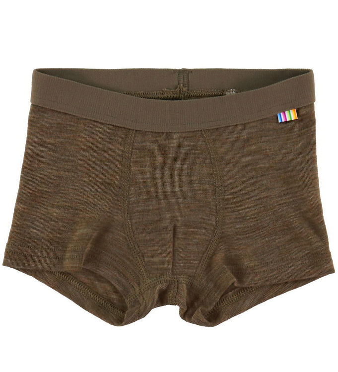 Joha Boxershorts - Uld/Silke - Brun Meleret Joha Boxershorts - Uld/Silke - Brun Meleret