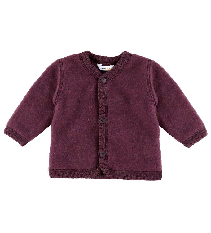 Joha Cardigan - Uld - Blomme Joha Cardigan - Uld - Blomme