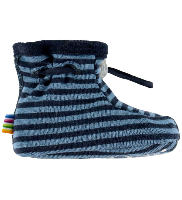 Joha Futter - Uld - 2-Lags - Blå m. Striber Joha Futter - Uld - 2-Lags - Blå m. Striber