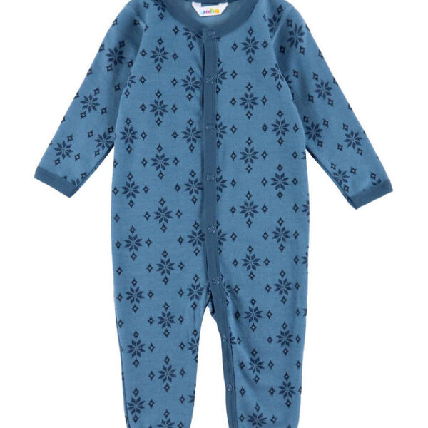 Joha Heldragt - Uld - Blå m. Snefnug