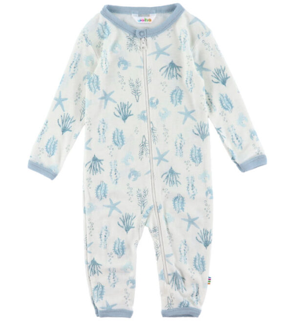 Joha Heldragt - Uld - Lyseblå m. Print