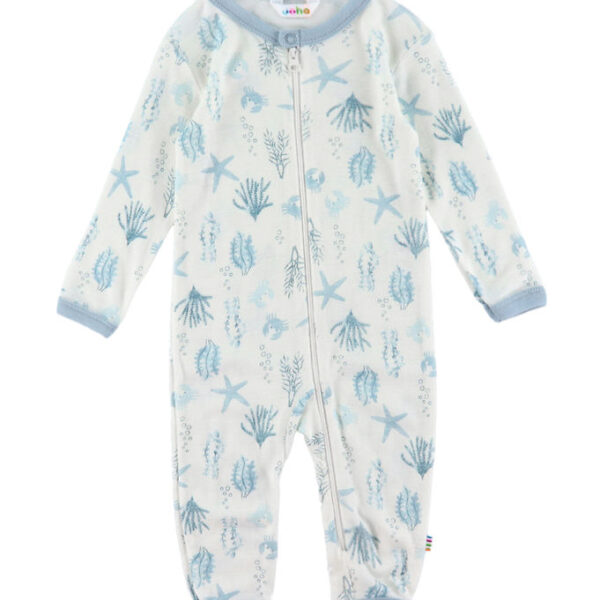 Joha Heldragt - Uld - Lyseblå m. Print