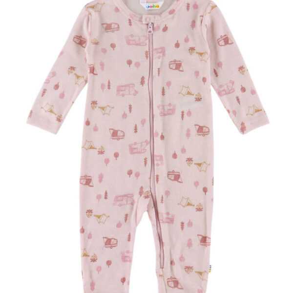 Joha Heldragt - Uld - Lyserød m. Camping