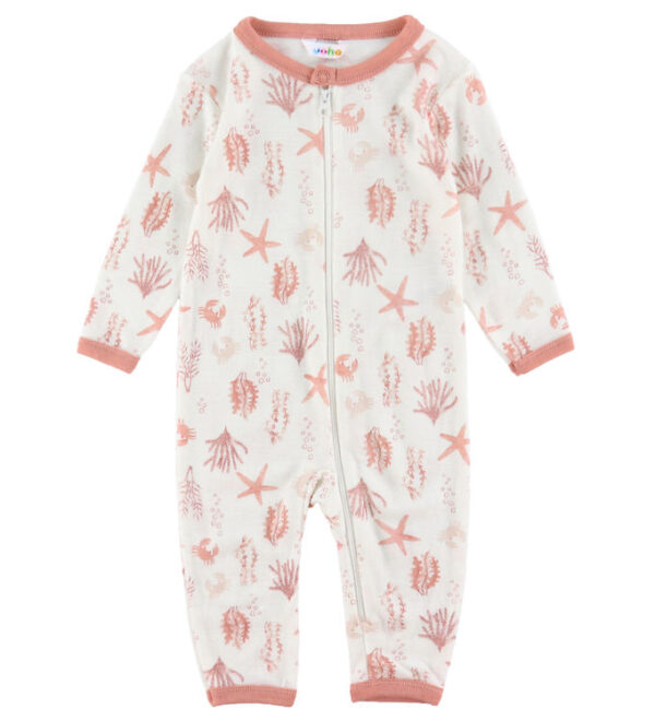 Joha Heldragt - Uld - Lyserød m. Print Joha Heldragt - Uld - Lyserød m. Print