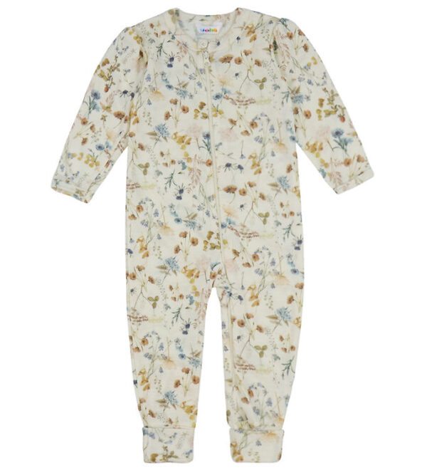 Joha Heldragt - Uld - Off White m. Blomster