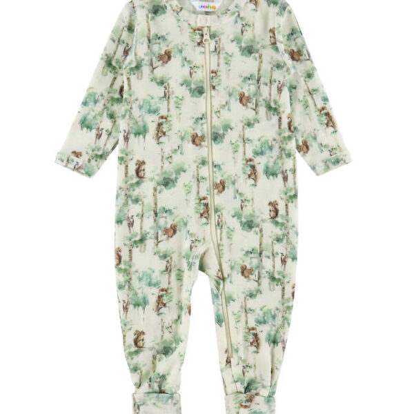 Joha Heldragt - Uld - Off White m. Træer Joha Heldragt - Uld - Off White m. Træer