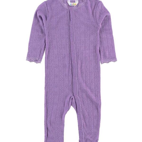 Joha Heldragt - Uld/Silke - Lilla m. Hulmønster