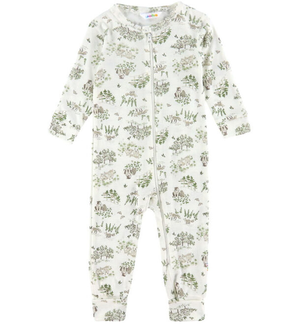 Joha Heldragt - Uld/Silke - Off White m. Træer