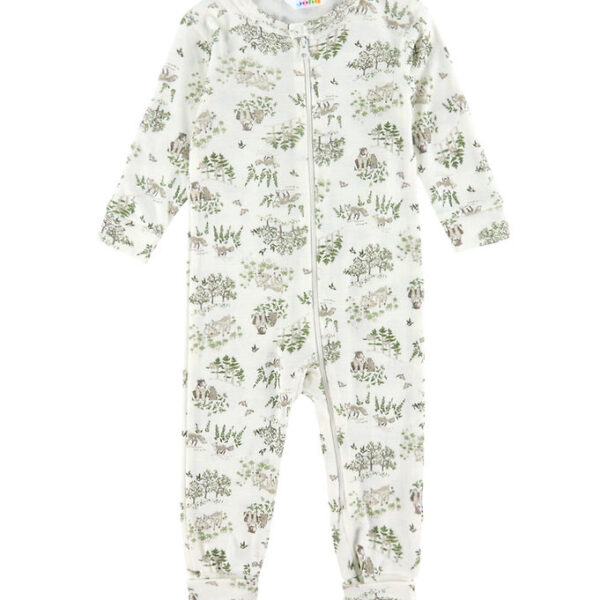 Joha Heldragt - Uld/Silke - Off White m. Træer