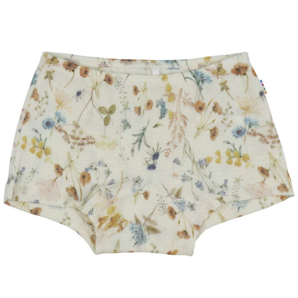 Joha Hipsters - Uld - Off White m. Blomster