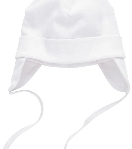 Joha Hue Øreklapper Bomuld Hvid