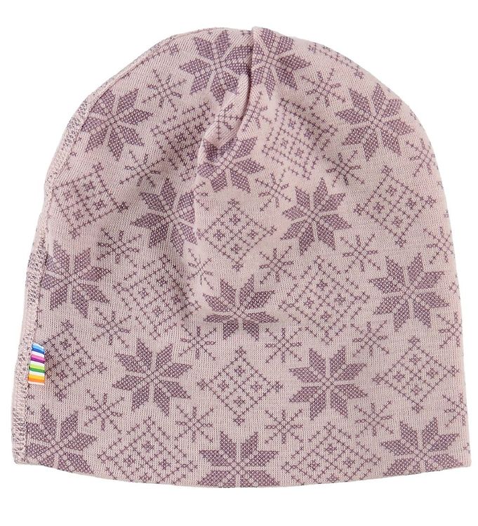 Joha Hue - Uld - Rosa m. Stjerner Joha Hue - Uld - Rosa m. Stjerner