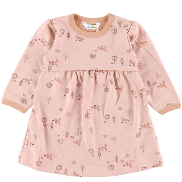 Joha Kjole - A-shape - Uld/Bomuld - Fersken