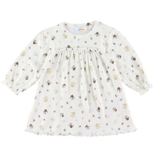 Joha Kjole - Off White m. Print