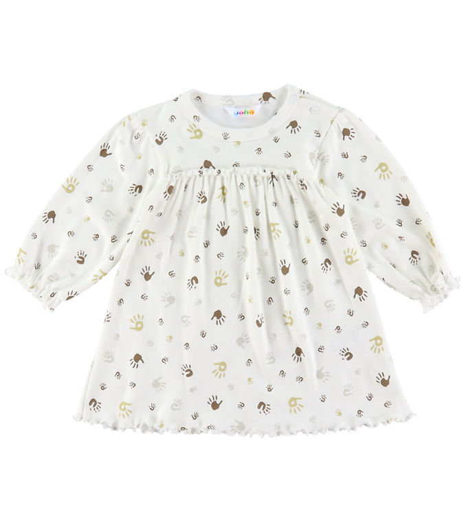 Joha Kjole - Off White m. Print Joha Kjole - Off White m. Print