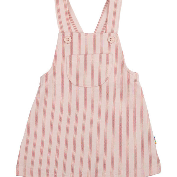 Joha Kjole - Pinafore - Lyserød m. Striber