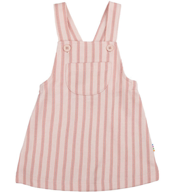 Joha Kjole - Pinafore - Lyserød m. Striber Joha Kjole - Pinafore - Lyserød m. Striber