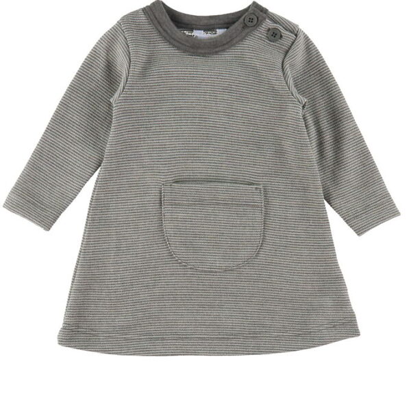 Joha Kjole - Uld - Grå/Hvid