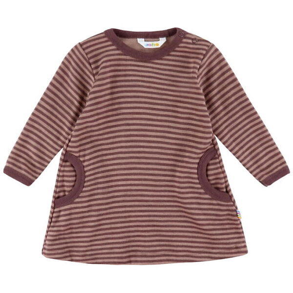 Joha Kjole - Uld - Rose m. Striber Joha Kjole - Uld - Rose m. Striber