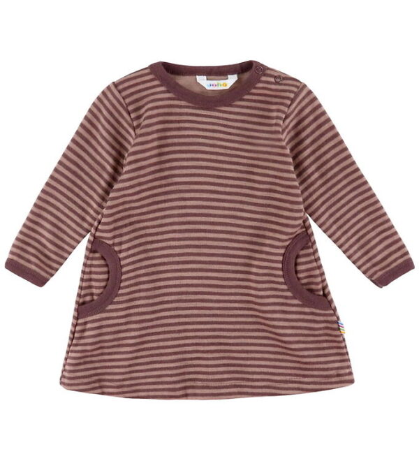 Joha Kjole - Uld - Rose m. Striber