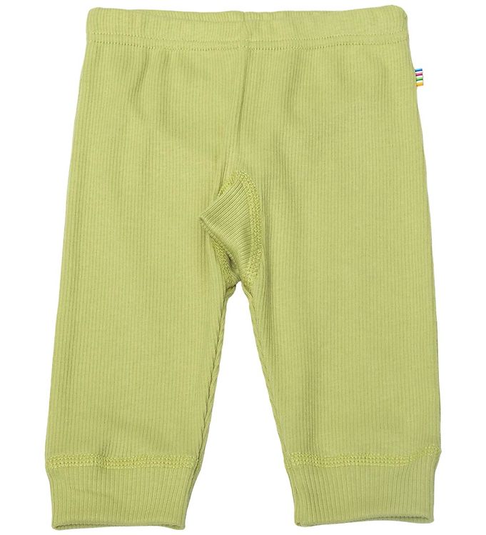 Joha Leggings - Rib - Støvet Grøn Joha Leggings - Rib - Støvet Grøn