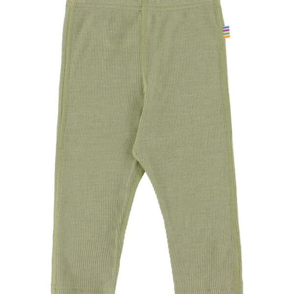Joha Leggings - Rib - Uld/Silke - Grøn