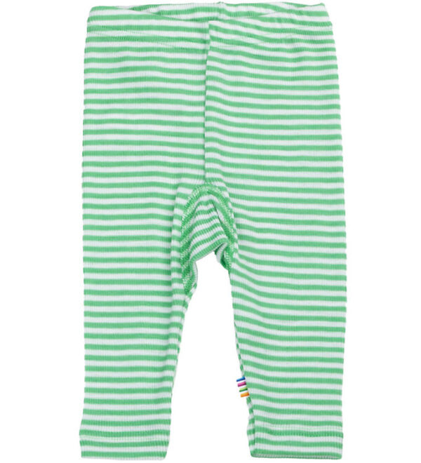 Joha Leggings - Rib - Uld/Silke - Off White/Grøn
