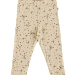 Joha Leggings - Uld - Beige m. Stjerner