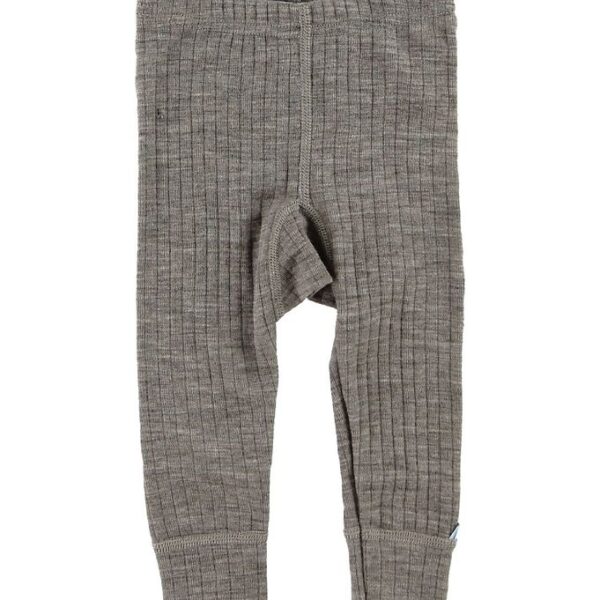 Joha Leggings - Uld - Brunmeleret