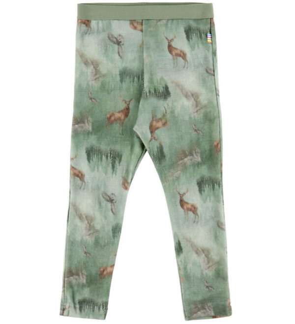 Joha Leggings - Uld - Grøn m. Skov Joha Leggings - Uld - Grøn m. Skov