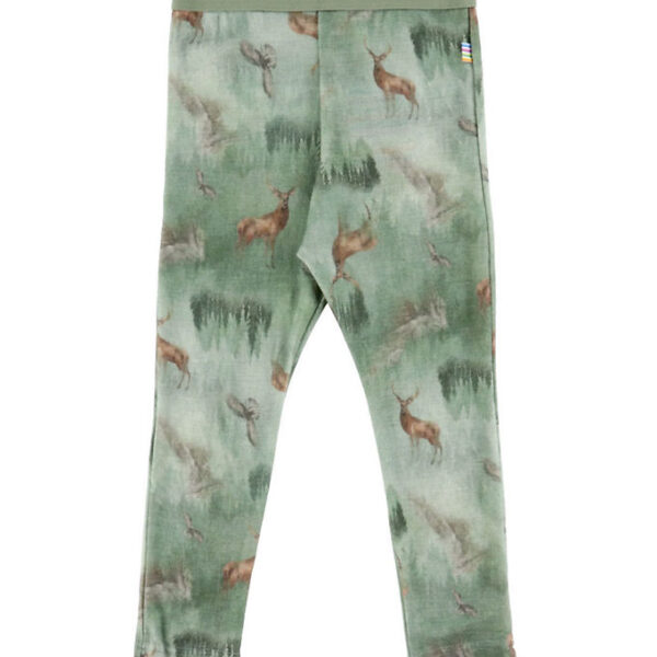 Joha Leggings - Uld - Grøn m. Skov