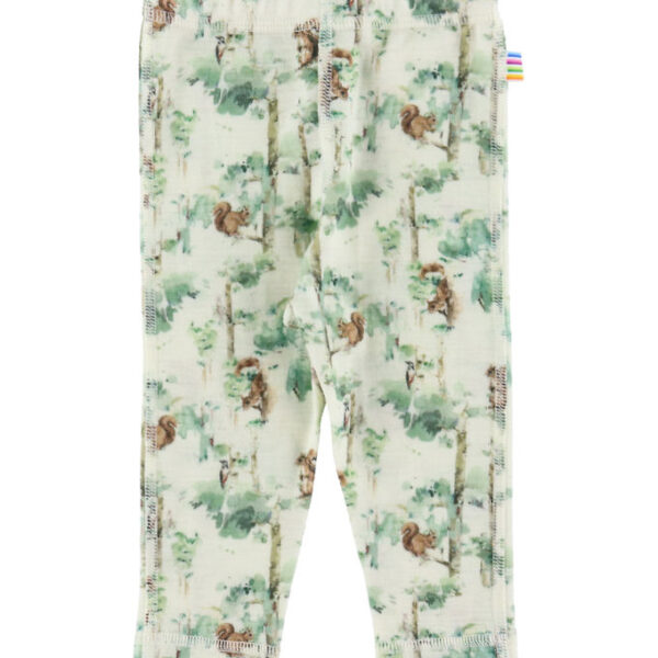 Joha Leggings - Uld - Off White m. Træer Joha Leggings - Uld - Off White m. Træer