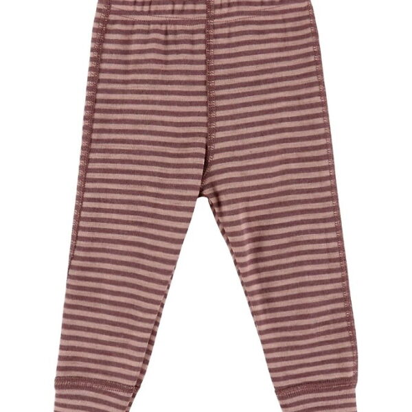 Joha Leggings - Uld - Rose m. Striber Joha Leggings - Uld - Rose m. Striber