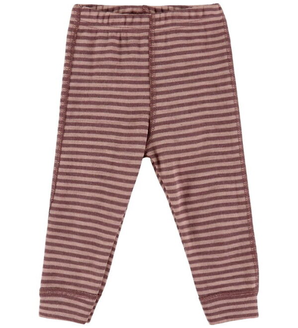 Joha Leggings - Uld - Rose m. Striber