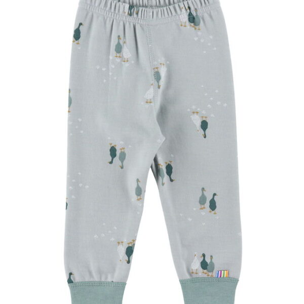 Joha Leggings - Uld/Bomuld - Dusty Grøn m. Gæs